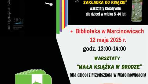 12.05, Marcinowice: Warsztaty Mała książka w drodze