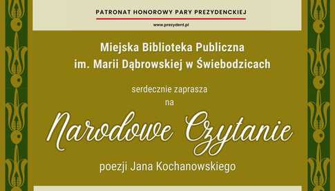 6.09, Świebodzice: Narodowe Czytanie