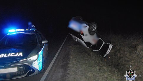 Pijany kierowca wpadł do rowu [Foto]