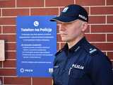 [WIDEO/FOTO] W Jedlinie-Zdroju powstał telefon na policję. Zapewnia szybki i łatwy kontakt z najbliższym komisariatem