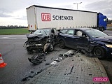 Wypadek trzech pojazdów w Nowej Wsi Wrocławskiej 