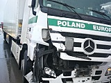 Zderzenie dwóch ciężarówek na A4 