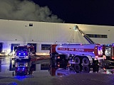 Pożar hali magazynowej na Bielanach Wrocławskich