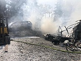 Pożar przy ulicy Buforowej [FOTO]