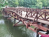 [FOTO] Drzewo runęło na kładkę św. Antoniego nad miejską fosą. Zniszczenia wymusiły zamknięcie mostu