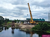 [FOTO] Postępy prac przy budowie Alei Wielkiej Wyspy. Most nad Odrą na ukończeniu