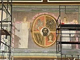 Odkryto malowidło przedstawiające herb Wrocławia. Teraz trwają prace konserwatorskie [Foto]