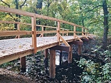 Odnowiono mostek w Lesie Sołtysowickim. Cieszy oko i spacerowiczów [Foto]