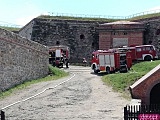 Pożar strzelnicy na Twierdzy Srebrna Góra 