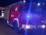 Pożar autobusu przy stacji paliw Ziębice