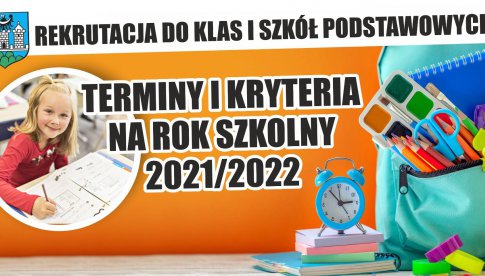 Rekrutacja do klas I Szkół Podstawowych na rok szkolny 2021/2022 w gminie Ząbkowice Śląskie
