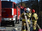 Pożar w domu jednorodzinnym w Bardzie