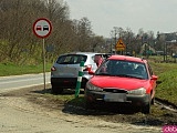 Zderzenie dwóch osobówek na k8 w Bardzie