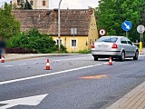 Zderzenie osobówki z motocyklem na k8 w Bardzie