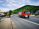 Zderzenie osobówki z motocyklem na k8 w Bardzie