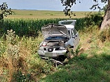 Seat wpadł do rowu przed Kamieńcem Ząbkowickim