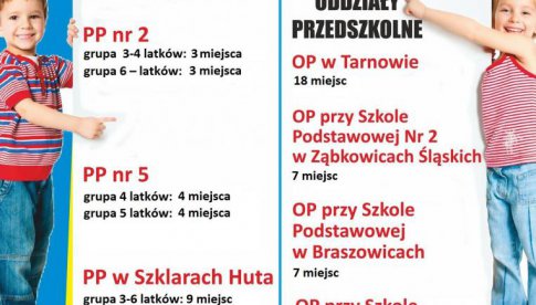 Wolne miejsca w Przedszkolach Publicznych w gminie Ząbkowice Śląskie