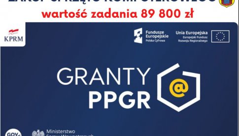 dofinansowania na zakup laptopów i komputerów w ramach konkursu grantowego PPGR. Sprzęt trafi do dzieci, których krewni byli pracownikami byłych gospodarstw PGR, a w naszym przypadku dotyczy PGR w obrębie DZBANÓW. W ramach środków zostaną zakupione laptop