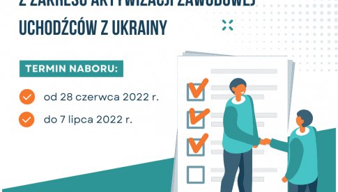 nabór wniosków na realizację projektów z zakresu aktywizacji zawodowej uchodźców z Ukrainy