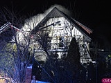 Pożar domu w Kamieńcu Ząbkowickim