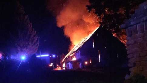 Pożar stodoły w Stolcu