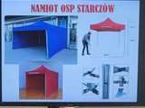 [FOTO] Starostwo Powiatowe wsparło OSP Starczów - do jednostki trafił nowy namiot