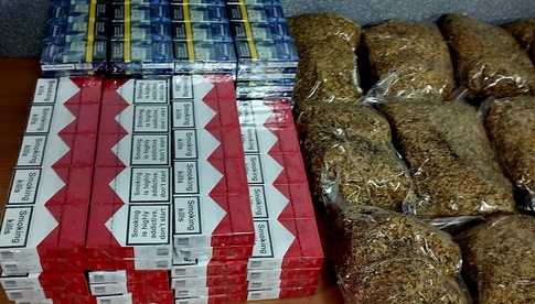 5400 papierosów i 18 kg krajanki tytoniowej. Policja i KAS zatrzymały 28-latka w Ziębicach