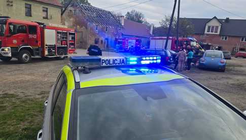 [FOTO] Szybka interwencja policjantów zapobiegła tragedii w gminie Ziębice