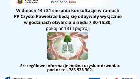 14/21.08, Bardo: Konsultacje w ramach PP Czyste Powietrze